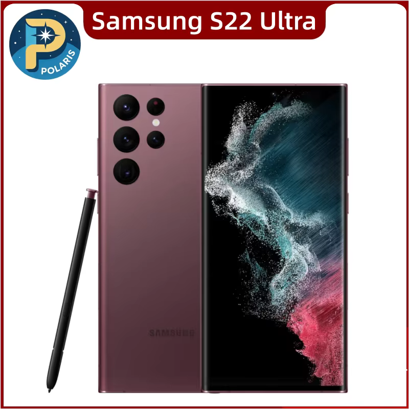 C Samsung Galaxy S22 Ultra 5G S908U 8GB+128GB 12GB+256GB/512GB/1TB ROM Virtually NewUnlocked Android Mobile Phone